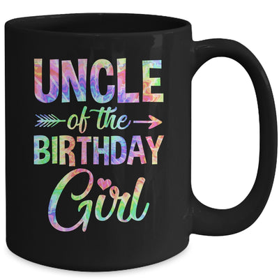 Uncle Of The Birthday Girl Tie Dye 1st Birthday Girl Family Mug | teecentury