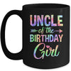 Uncle Of The Birthday Girl Tie Dye 1st Birthday Girl Family Mug | teecentury