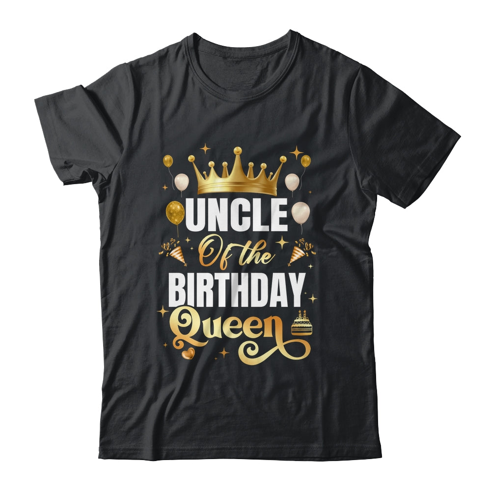 Uncle Of The Birthday Queen Funny Matching Birthday Party Shirt & Hoodie | teecentury