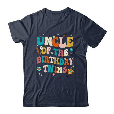 Uncle Of The Birthday Twins Boys Girls Party Retro Bday Shirt & Hoodie | teecentury