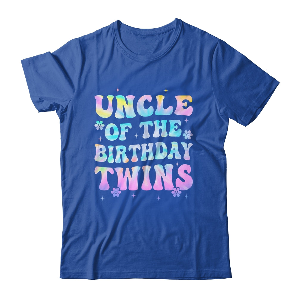 Uncle Of The Birthday Twins Girls Kids Party Retro Bday Shirt & Hoodie | teecentury