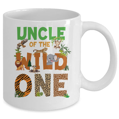 Uncle Of The Birthday Wild One Safari Birthday Boy Family Mug | teecentury