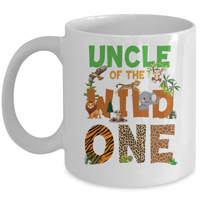 Uncle Of The Birthday Wild One Safari Birthday Boy Family Mug | teecentury