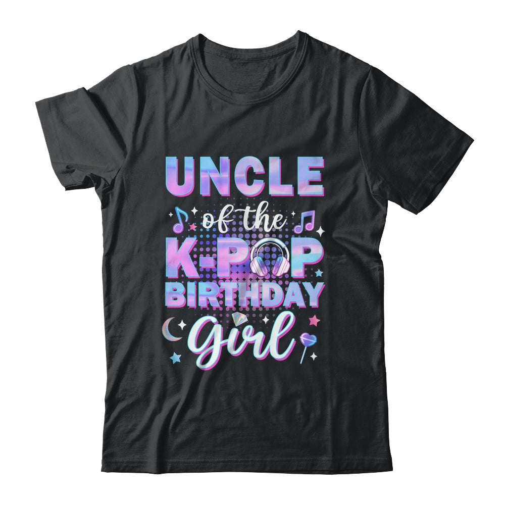 Uncle Of The K-Pop Birthday Girl Matching Family Music Shirt & Hoodie | teecentury