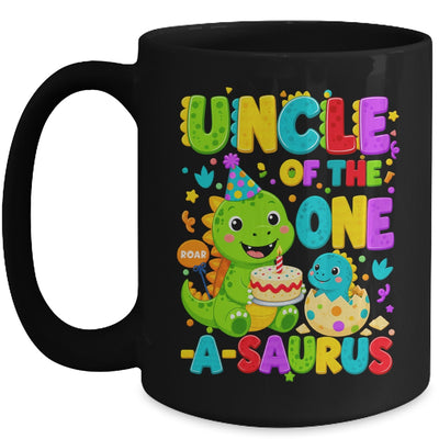 Uncle Of The One-A-Saurus 1St Birthday Boy T-Rex Dinosaur Mug | teecentury
