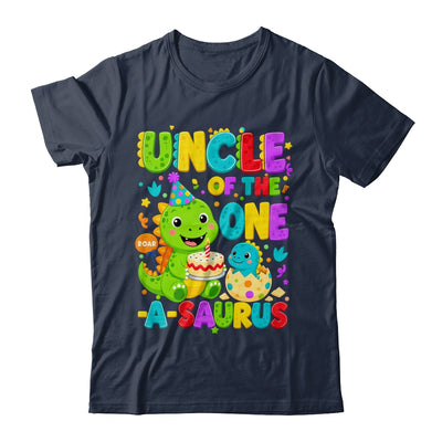 Uncle Of The One-A-Saurus 1St Birthday Boy T-Rex Dinosaur Shirt & Hoodie | teecentury