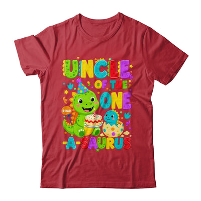 Uncle Of The One-A-Saurus 1St Birthday Boy T-Rex Dinosaur Shirt & Hoodie | teecentury