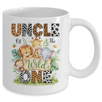 Uncle Of The Wild One First Birthday Boy Jungle Safari Mug | teecentury