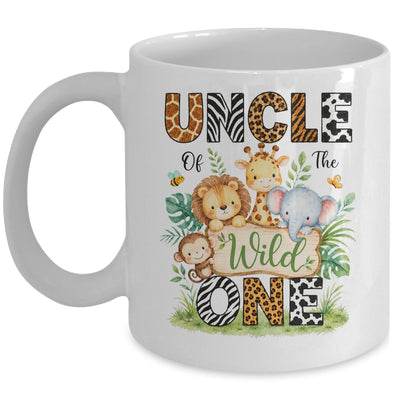 Uncle Of The Wild One First Birthday Boy Jungle Safari Mug | teecentury