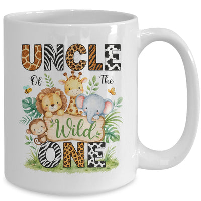 Uncle Of The Wild One First Birthday Boy Jungle Safari Mug | teecentury