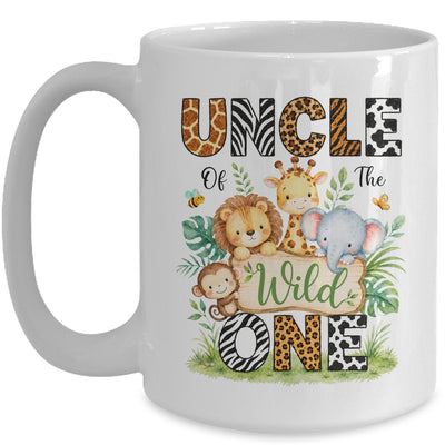 Uncle Of The Wild One First Birthday Boy Jungle Safari Mug | teecentury