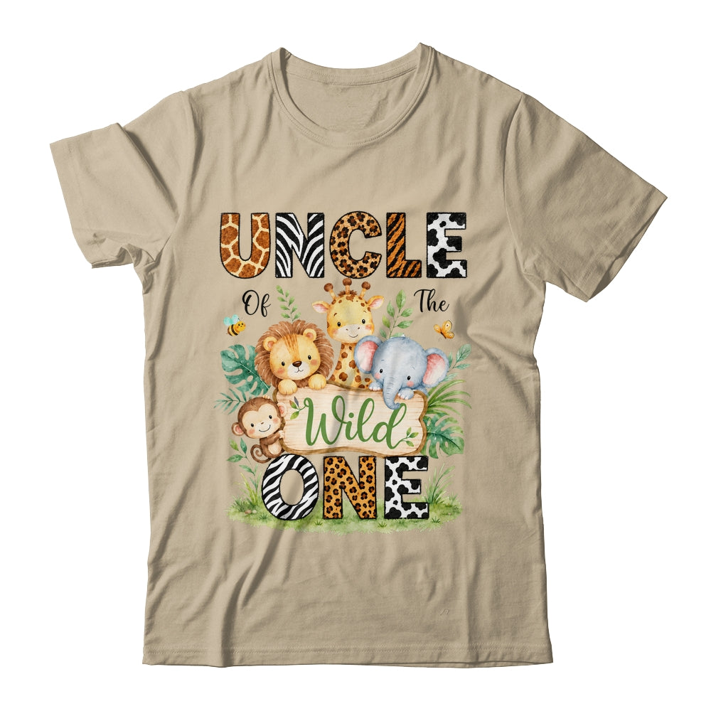 Uncle Of The Wild One First Birthday Boy Jungle Safari Shirt & Hoodie | teecentury