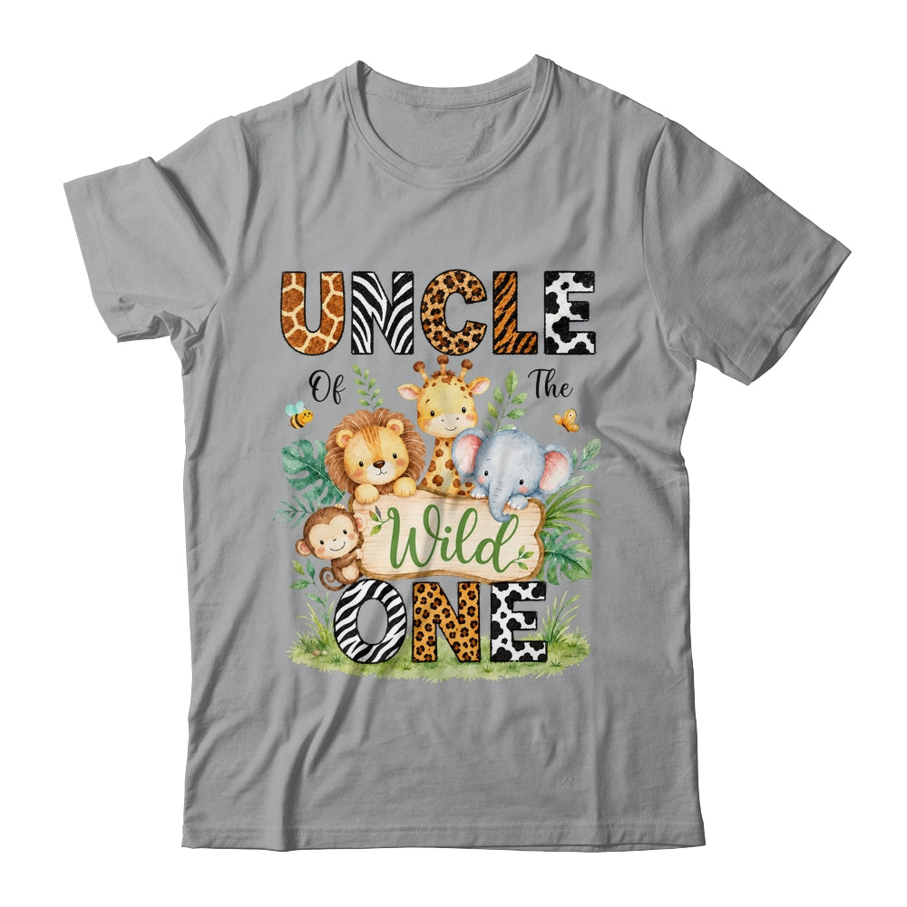 Uncle Of The Wild One First Birthday Boy Jungle Safari Shirt & Hoodie | teecentury