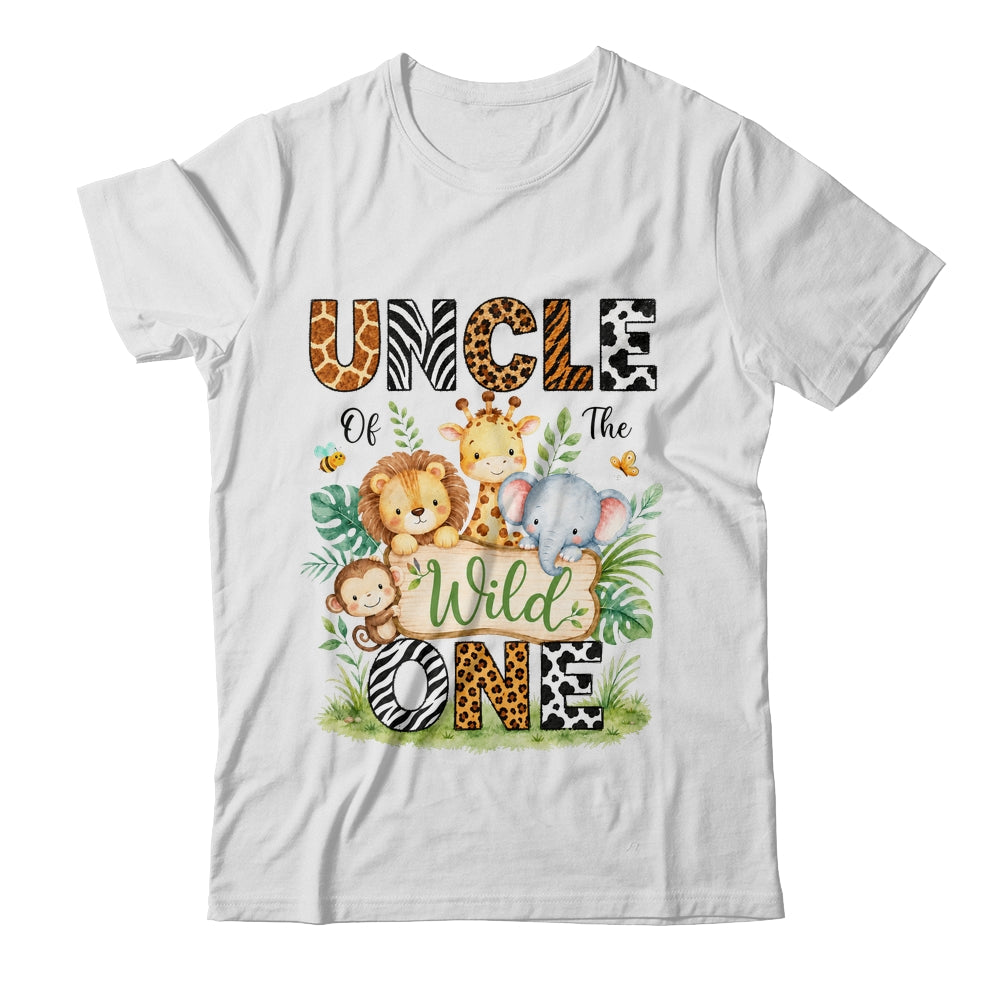 Uncle Of The Wild One First Birthday Boy Jungle Safari Shirt & Hoodie | teecentury