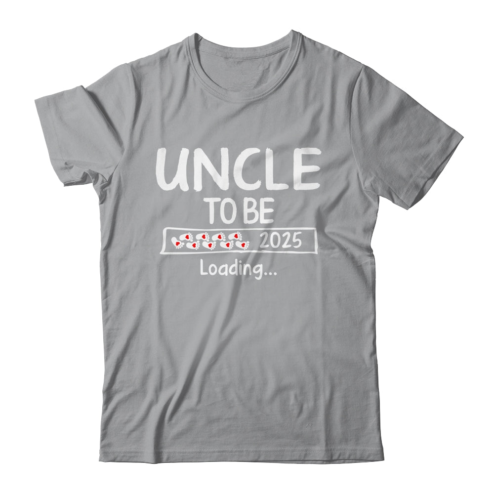 Uncle To Be 2025 Loading Promoted To Uncle Est 2025 Shirt & Hoodie | teecentury