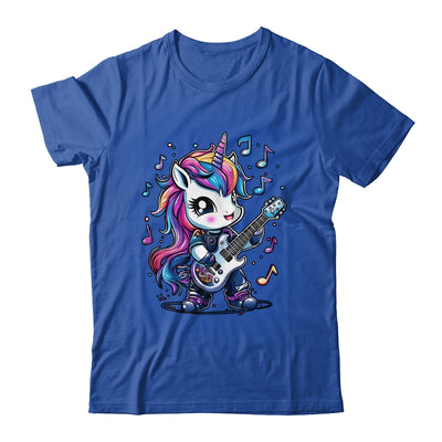 Unicorn Rock & Roll Guitar Rockin Music Guitarist Girl Women Shirt & Tank Top | teecentury