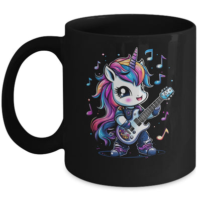 Unicorn Rock & Roll Guitar Rockin Music Guitarist Girl Women Mug | teecentury