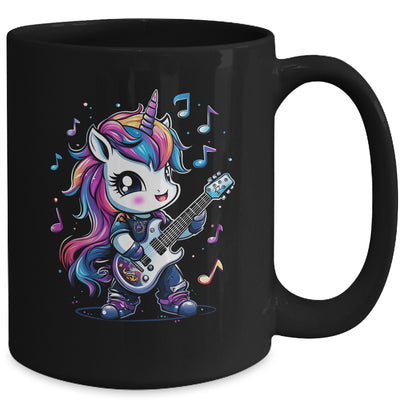 Unicorn Rock & Roll Guitar Rockin Music Guitarist Girl Women Mug | teecentury