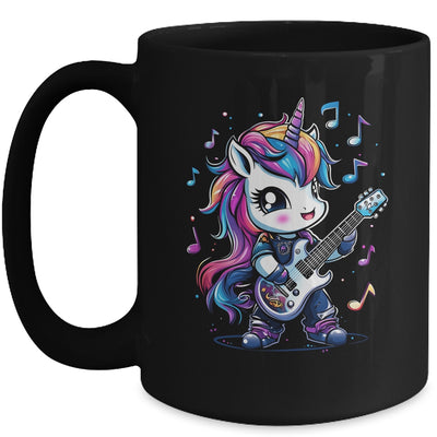 Unicorn Rock & Roll Guitar Rockin Music Guitarist Girl Women Mug | teecentury