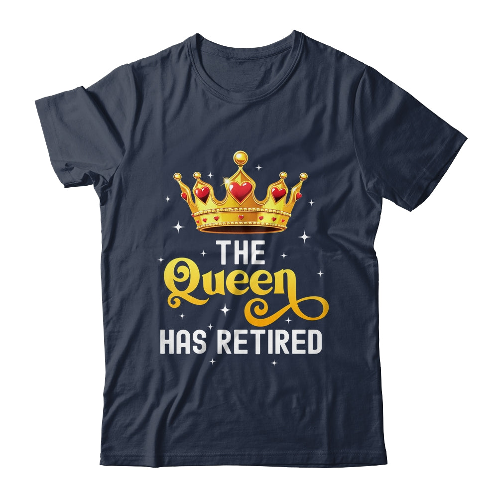 Unique Queen Has Retired Design For Women Grandma Retirement Shirt & Tank Top | teecentury