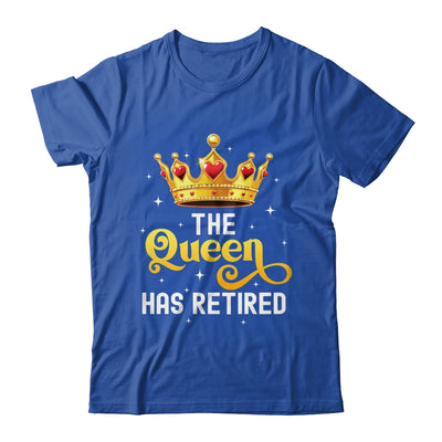 Unique Queen Has Retired Design For Women Grandma Retirement Shirt & Tank Top | teecentury
