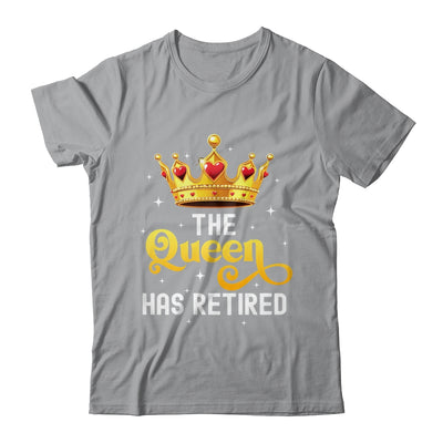 Unique Queen Has Retired Design For Women Grandma Retirement Shirt & Tank Top | teecentury