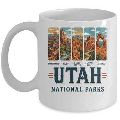 Utah National Parks Arches Bryce Canyon Zion Capitol Reef Mug | teecentury