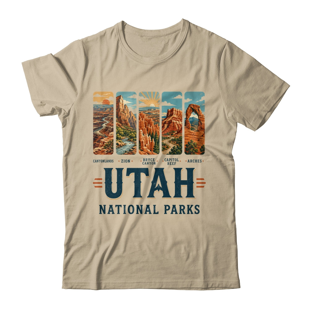 Utah National Parks Arches Bryce Canyon Zion Capitol Reef Shirt & Tank Top | teecentury