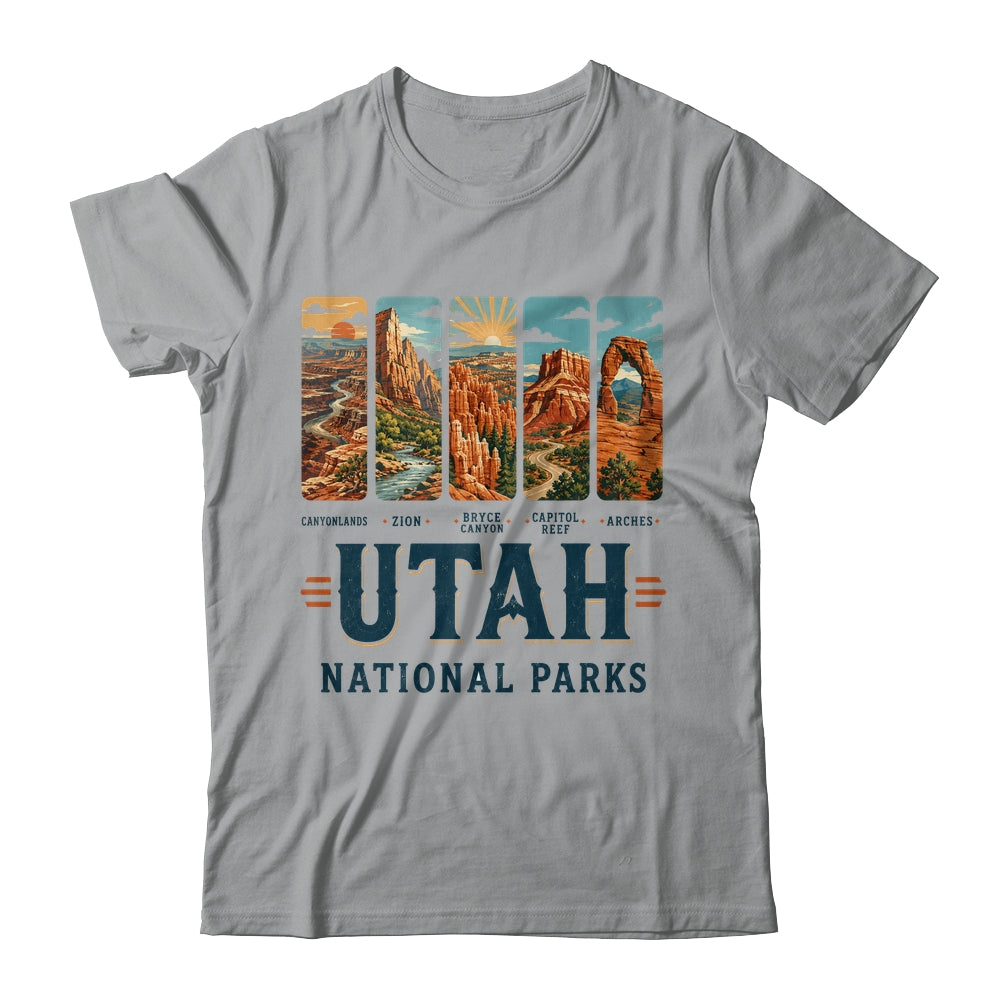Utah National Parks Arches Bryce Canyon Zion Capitol Reef Shirt & Tank Top | teecentury