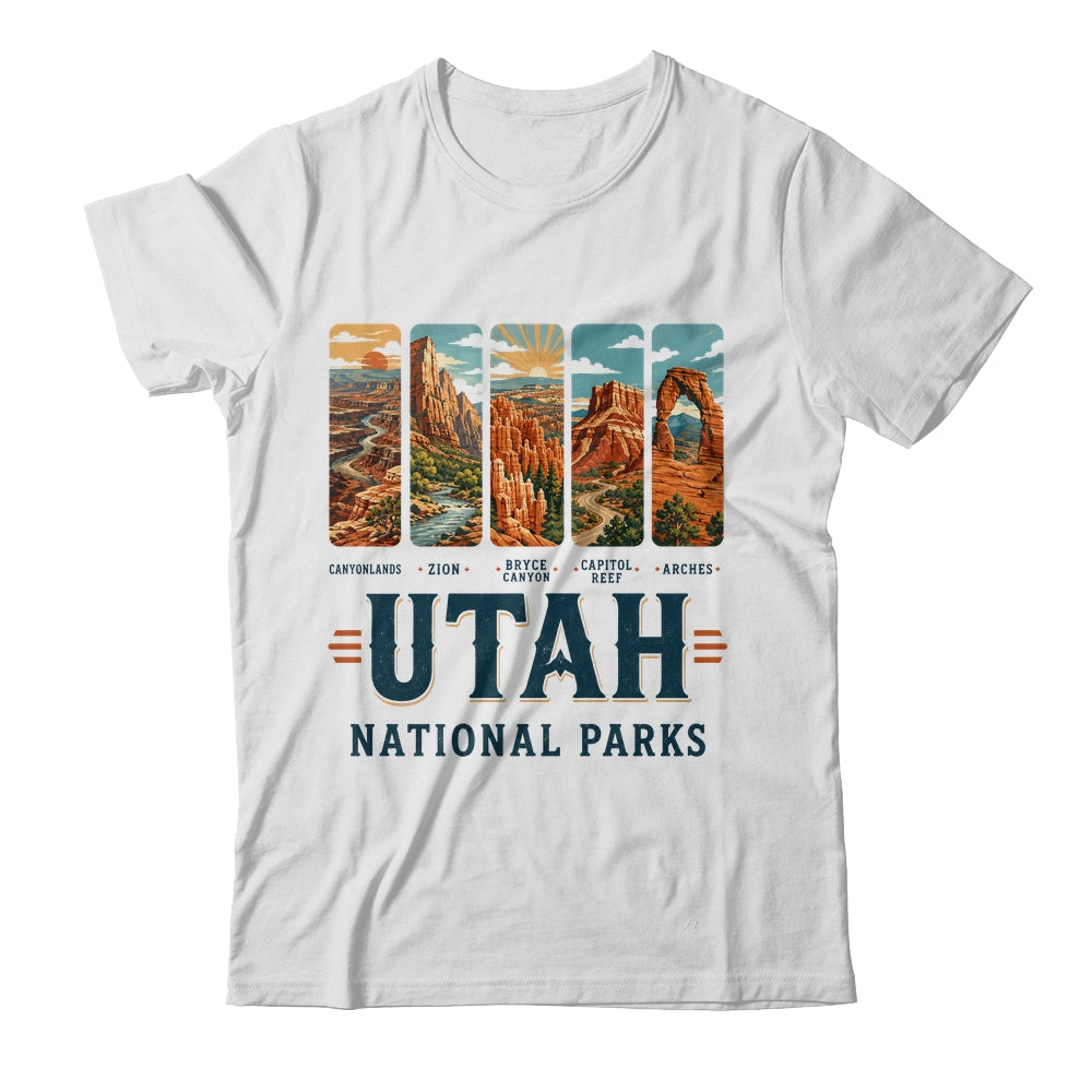 Utah National Parks Arches Bryce Canyon Zion Capitol Reef Shirt & Tank Top | teecentury