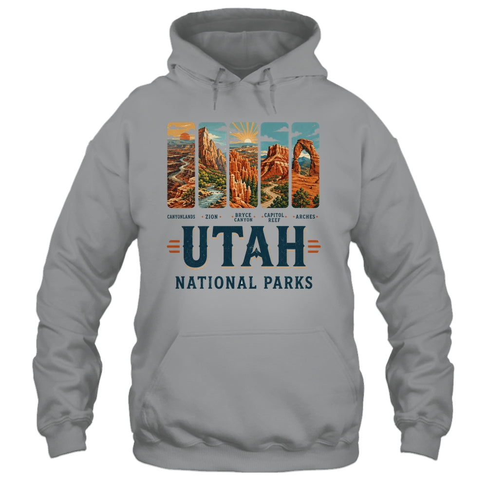 Utah National Parks Arches Bryce Canyon Zion Capitol Reef Shirt & Tank Top | teecentury