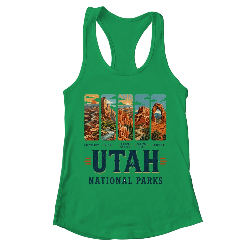 Utah National Parks Arches Bryce Canyon Zion Capitol Reef Shirt & Tank Top | teecentury