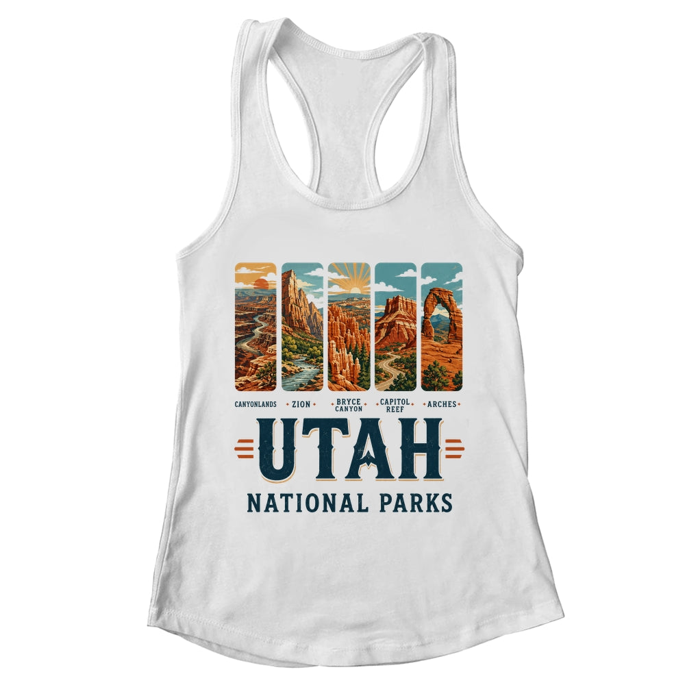 Utah National Parks Arches Bryce Canyon Zion Capitol Reef Shirt & Tank Top | teecentury