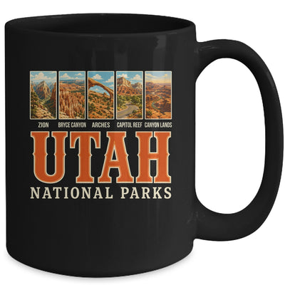 Utah National Parks Retro Travel Zion Arches Hiking Souvenir Mug | teecentury