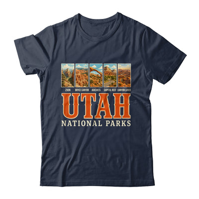 Utah National Parks Retro Travel Zion Arches Hiking Souvenir Shirt & Tank Top | teecentury