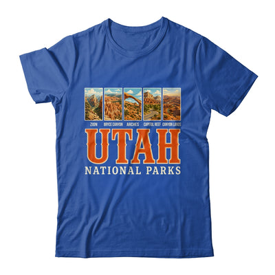 Utah National Parks Retro Travel Zion Arches Hiking Souvenir Shirt & Tank Top | teecentury