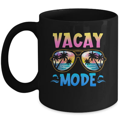 Vacay Mode Palm Tree Beach Vacation Summer Family Holiday Mug | teecentury