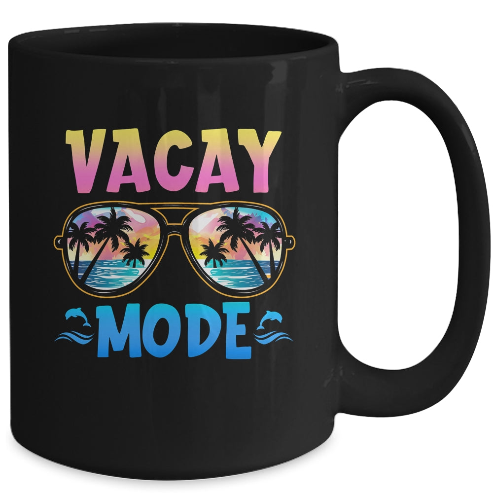 Vacay Mode Palm Tree Beach Vacation Summer Family Holiday Mug | teecentury