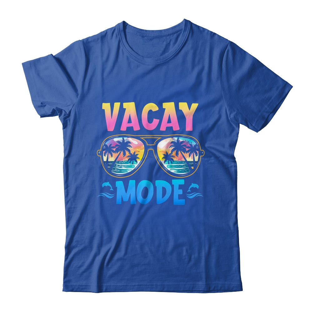 Vacay Mode Palm Tree Beach Vacation Summer Family Holiday Shirt & Tank Top | teecentury