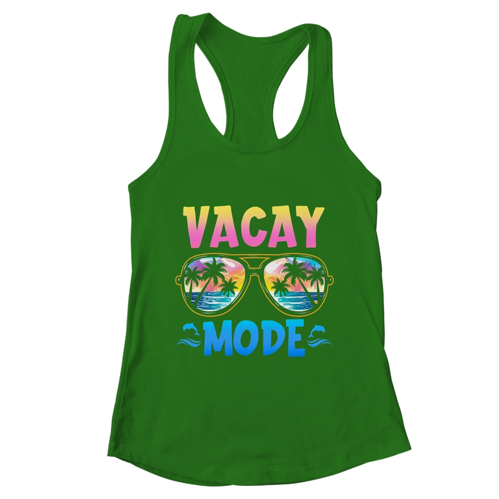 Vacay Mode Palm Tree Beach Vacation Summer Family Holiday Shirt & Tank Top | teecentury