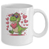 Valentine's Day T-Rex Dino Love Valentine Dinosaur Boys Mug | teecentury
