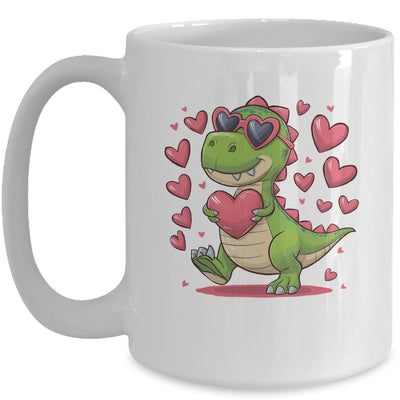Valentine's Day T-Rex Dino Love Valentine Dinosaur Boys Mug | teecentury