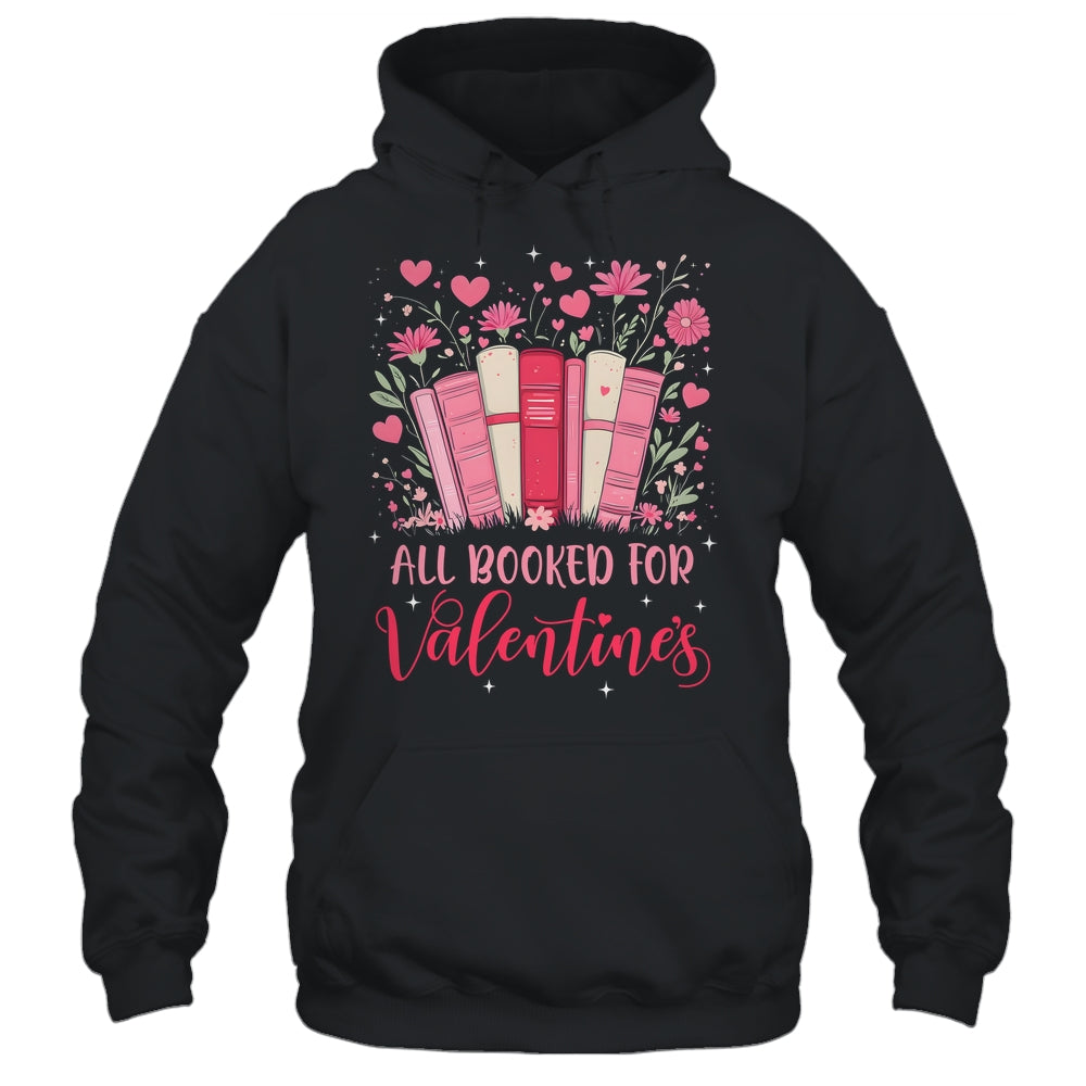 Valentines All Booked For Valentines Book Lovers Teacher Kid Shirt & Tank Top | teecentury
