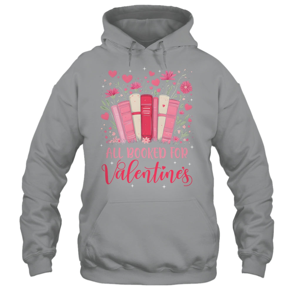 Valentines All Booked For Valentines Book Lovers Teacher Kid Shirt & Tank Top | teecentury