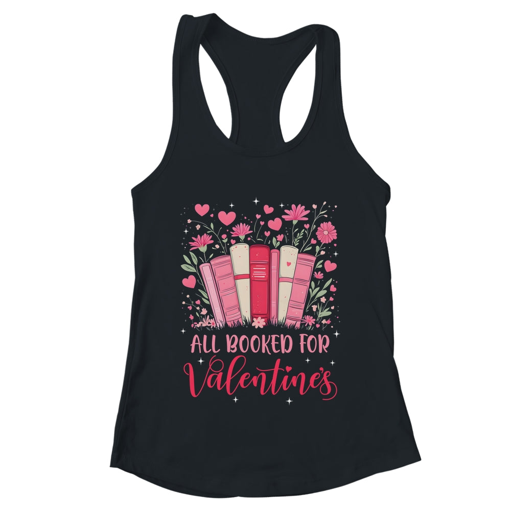Valentines All Booked For Valentines Book Lovers Teacher Kid Shirt & Tank Top | teecentury