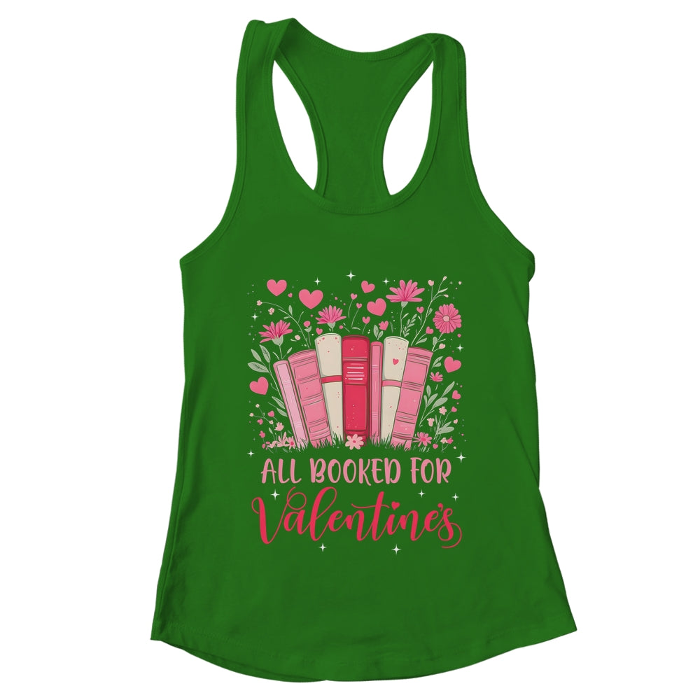Valentines All Booked For Valentines Book Lovers Teacher Kid Shirt & Tank Top | teecentury
