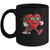 Valentines Day Heart Quarterback Receiver Football Boys Kids Mug | teecentury