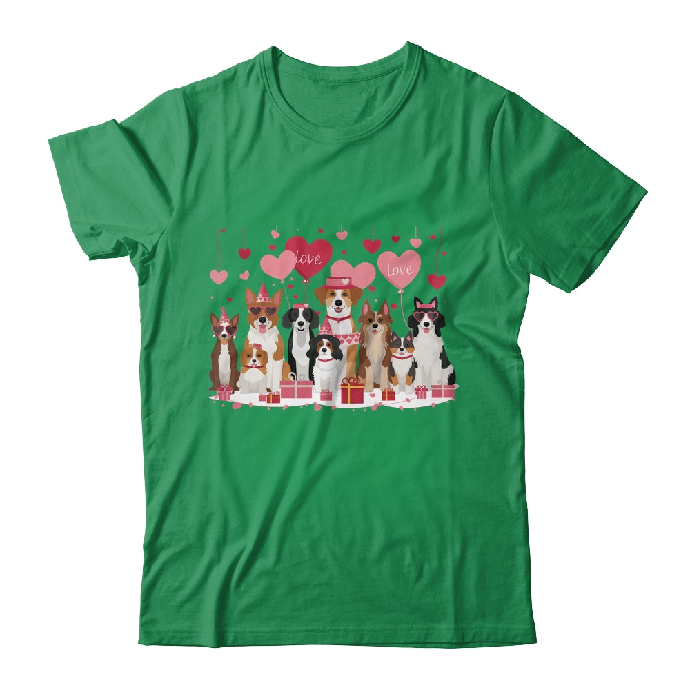 Valentines Dog Owner Valentines Day Design Loving Dogs Shirt & Sweatshirt | teecentury
