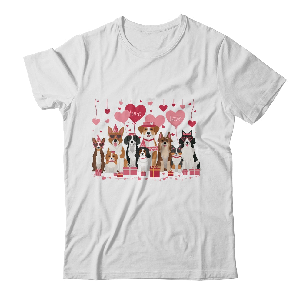 Valentines Dog Owner Valentines Day Design Loving Dogs Shirt & Sweatshirt | teecentury