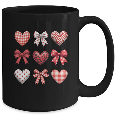 Valentines Hearts Leopard Coquette Bow Daughter Women Girls Mug | teecentury